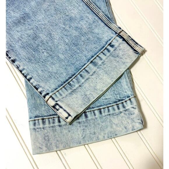 Ulla Johnsone Ellis Flare Jeans in Blue Acid Wash Size 12 - Picture 5 of 8